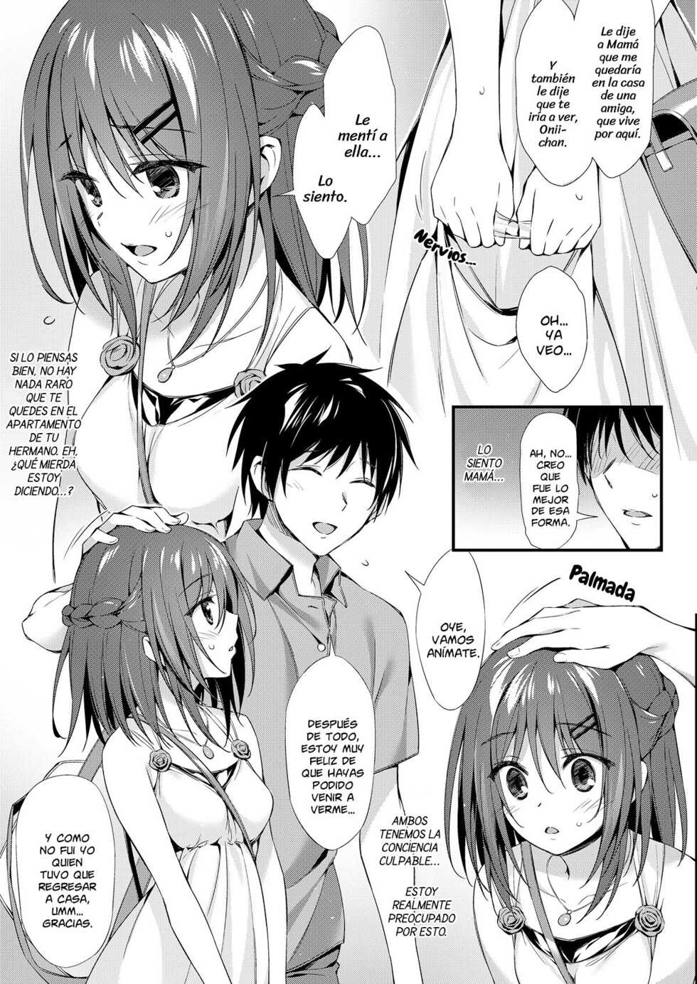 [P:P (Oryou)] Watashi wa Onii-chan to Tsukiaitai. | Quiero Salir con mi Onii-chan [Spanish] [Melytrap Scans] [Digital] - Page 6
