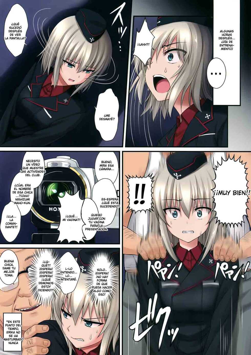 (C89) [Yakiniku Tabetai (Derauea)] Itsumi Erika (33) ~Shota no Seishi to Onee-san no Ranshi~ (Girls und Panzer) [Spanish] [Union Anime] - Page 6