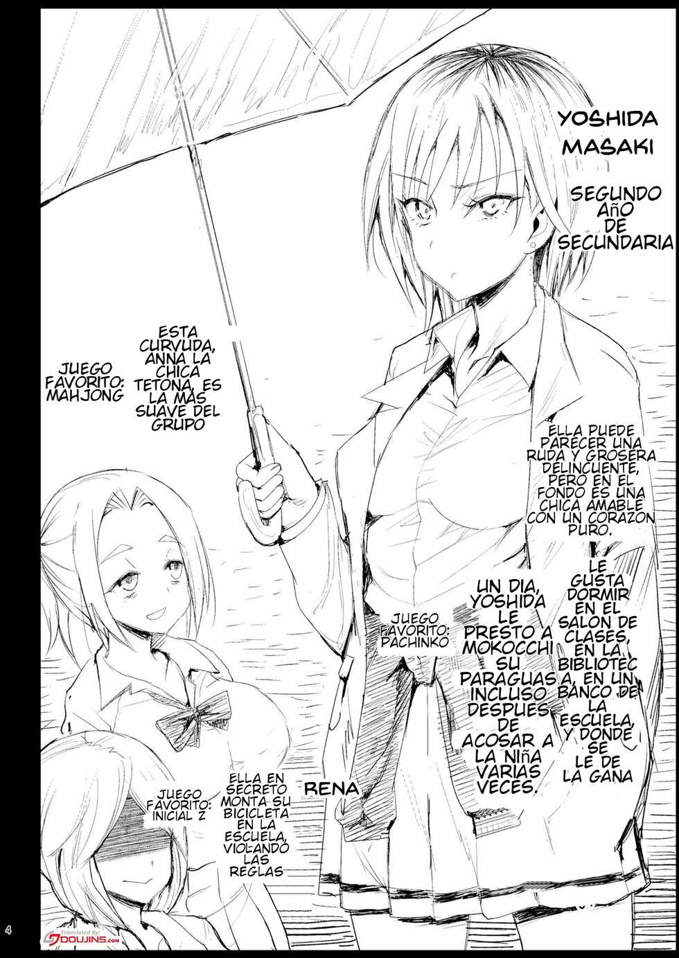 [Eromazun (Ma-kurou)] Shidou Sarechau Yoshida-san | Yoshida-san's going to get ordered around (Watashi ga Motenai no wa Dou Kangaetemo Omaera ga Warui!) [Spanish] [Digital] - Page 3