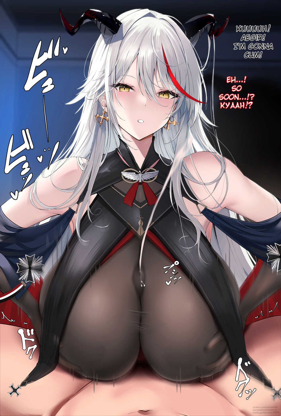[Takaharu] Shikikan ga Jibun no Mune ni Tsutsumarete Koe ni Naranai Koe o Dashite Shimau Koto ni Manzoku Shinagara Paizuri Shite Kureru Aegir (Azur Lane) [English] [Fated Circle] - Page 2