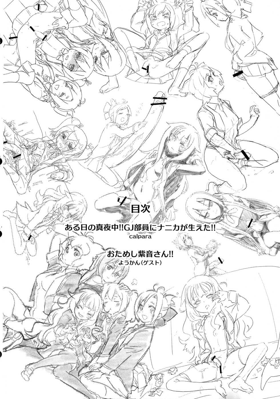 (Hashiri Dasou! 2) [calpara-shed (calpara, Youkan)] Aru Hi no Mayonaka!! GJ-buin ni Nanika ga Haeta!! (GJ-bu) - Page 3