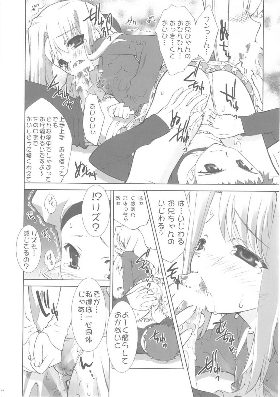 (C69) [ESSENTIA (Fujima Takuya)] Einzbern no Otometachi (Fate/hollow ataraxia) - Page 13