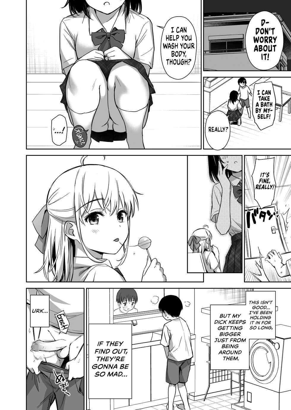 [Amakuchi Syoujo (Umakuchi Syouyu)] Naisho no Hajimete ~Suunenburi ni Atta Shinseki no Bijin JK Shimai ni Ecchi no Tehodoki Sarechaimasu~ [English] {RedLantern} [Digital] - Page 10