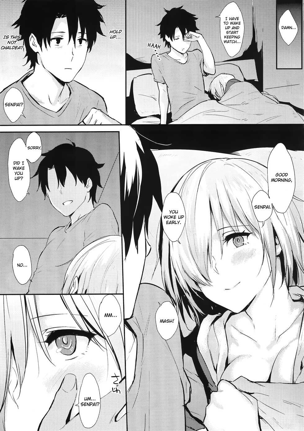 (COMIC1☆11) [Cat FooD (Napata)] Mash-ppoi no! (Fate/Grand Order) [English] [KizuSkip] - Page 4