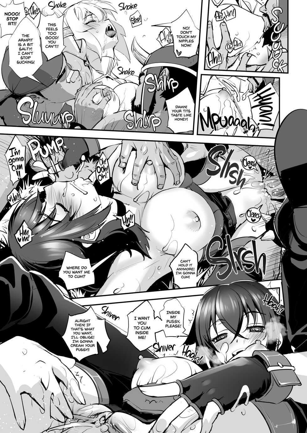 [G-Power! (SASAYUKi)] Shiro to Kage no Okugai Yuugi | Nanaly and Rita’s Outdoor Frolicking (Sennen Sensou Aigis) [English] {2d-market.com} [Decensored] [Digital] - Page 19