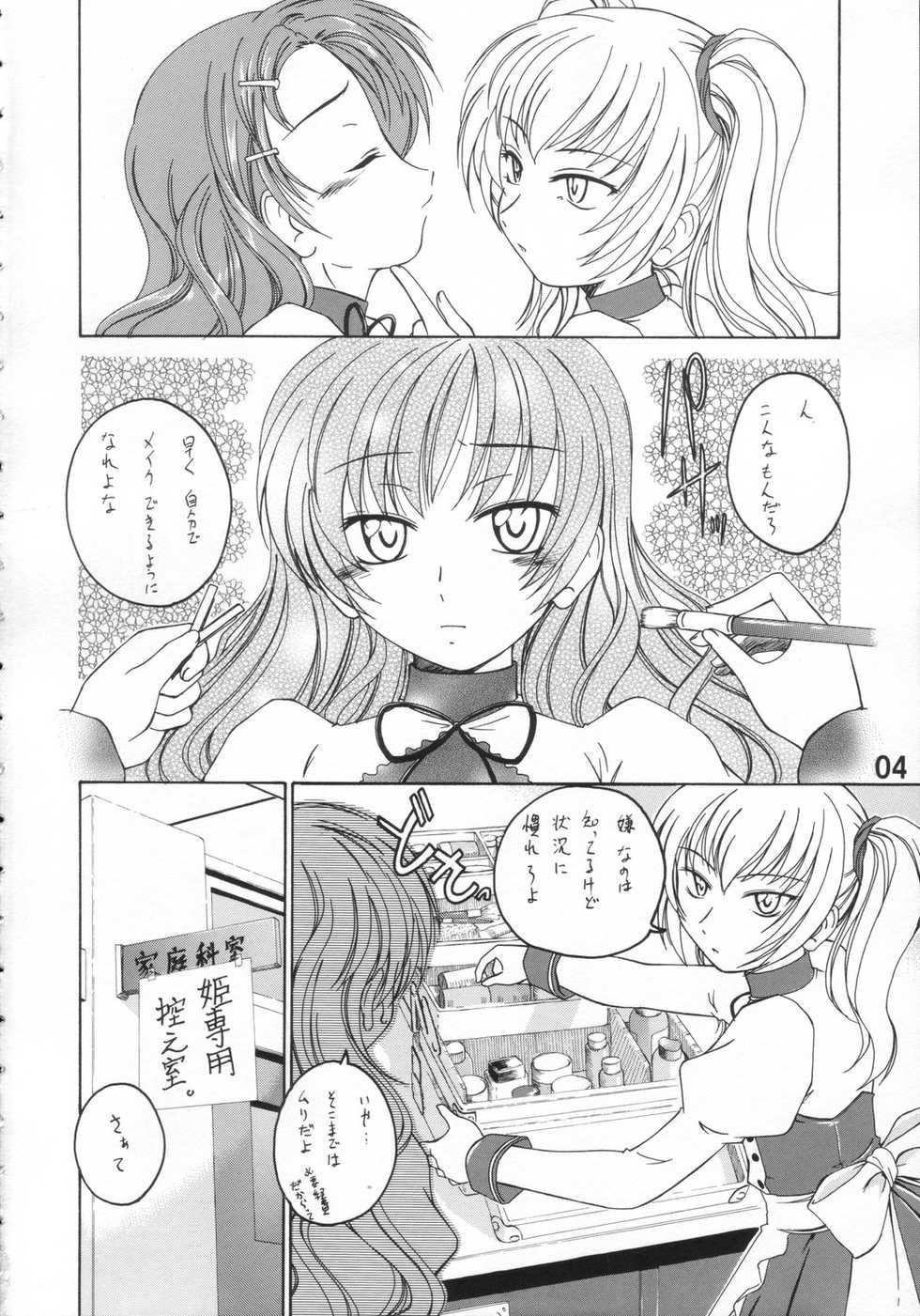 (C71) [Joshinzoku (Wanyanaguda)] Manga Sangyou Haikibutsu 11 - Comic Industrial Wastes 11 (Princess Princess) - Page 3