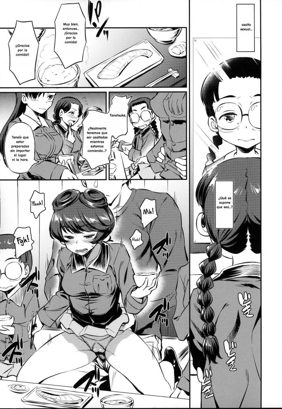 (C97) [AERODOG (inu)] Senshadou no Uramichi Chihatan Gakuen (Girls und Panzer) [Spanish] - Page 10
