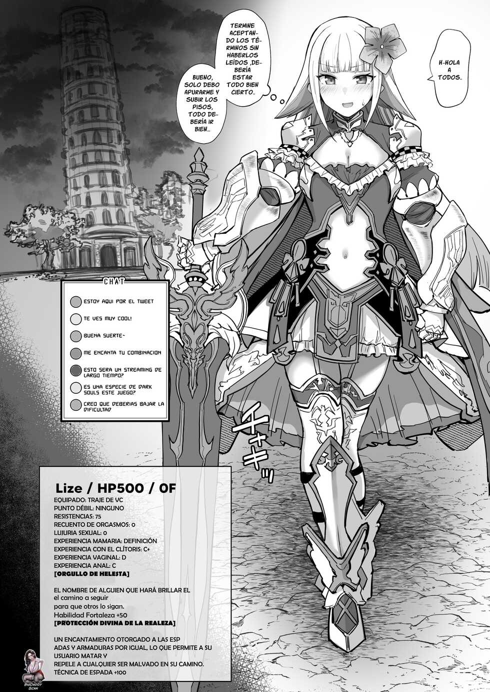 [30min-5000yen (Kagami Uekusa)] Niji Ero Trap Dungeon Club 1.5 (Lize Helesta) [Spanish] [Digital] - Page 4