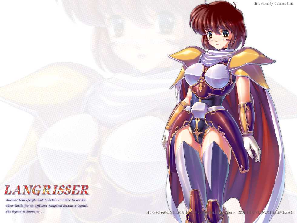 [FlowerCrown] Kouki no Musume-san (Langrisser) - Omake (Wallpaper + LineArt) - Page 9