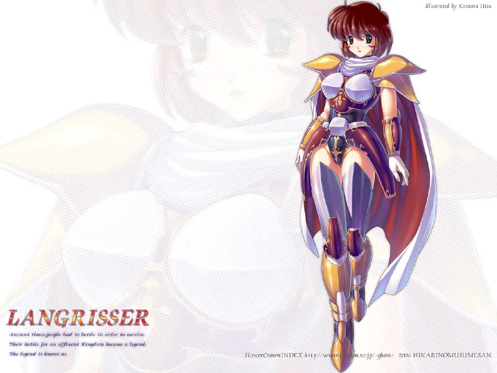 [FlowerCrown] Kouki no Musume-san (Langrisser) - Omake (Wallpaper + LineArt) - Page 10