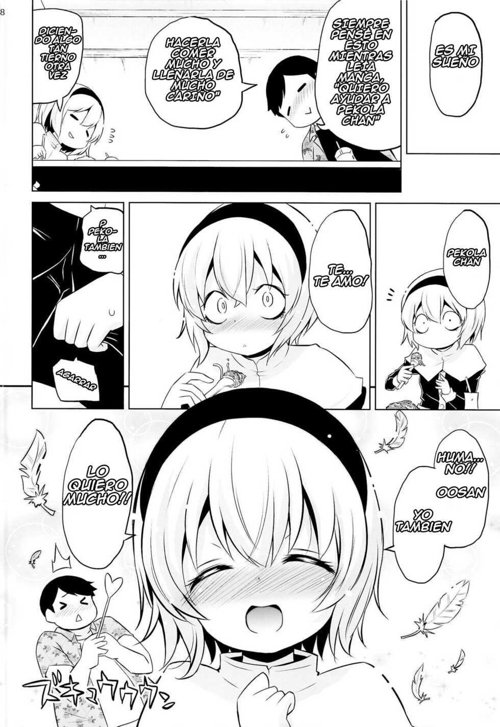 (C100) [Ororiya Enpitsudo (Murian)] Pekora-sama wa Datenshi. | Pekora-sama Is a Fallen Angel (Jashin-chan Dropkick) [Spanish] - Page 5