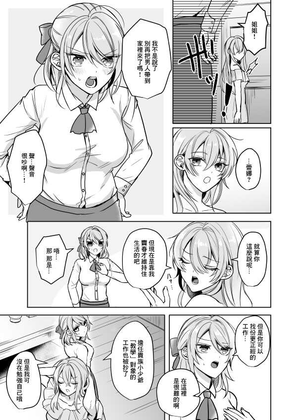 [2SAI (Waike)] Bitch na Onee-san to Ore no Hajimaru Seiseikatsu | 不清純的姐姐與我一起展開的性生活 [Chinese] [Digital] - Page 4