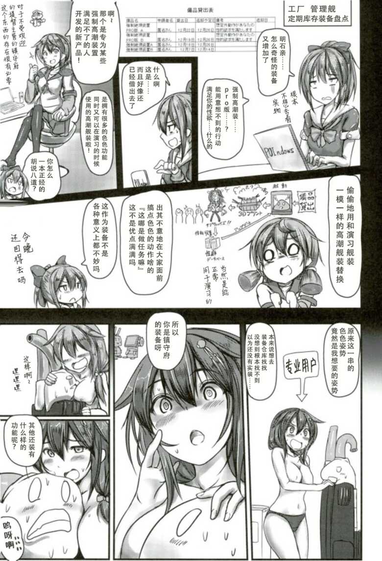 (C93) [Monaka Udon (Monikano)] Kuchikukan Shigure Kyousei Zecchou Souchi Sono San (Kantai Collection -KanColle-) [Chinese] [靴下汉化组] - Page 23