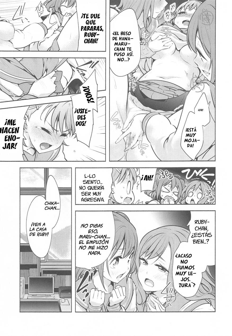 (Bokura no Love Live! 24) [Tohosanhun (Chada)] Kore de Kyouhan da ne? | Tú eres nuestra cómplice (Love Live! Sunshine!!) [Spanish] [ＭΛＸ] - Page 6