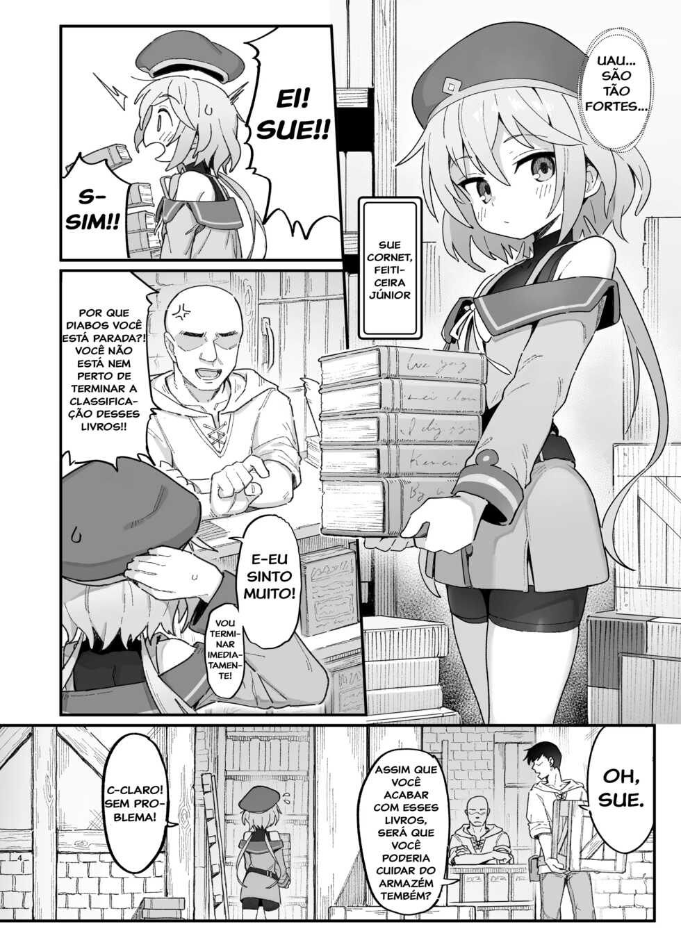 [Dagashiya (Wagashi)] Kakyuu Majutsushi, Inmon ni Somaru | Uma humilde feiticeira afetada por magias depravadas [Portuguese-BR] [Matsuguma] [Decensored] [Digital] - Page 4