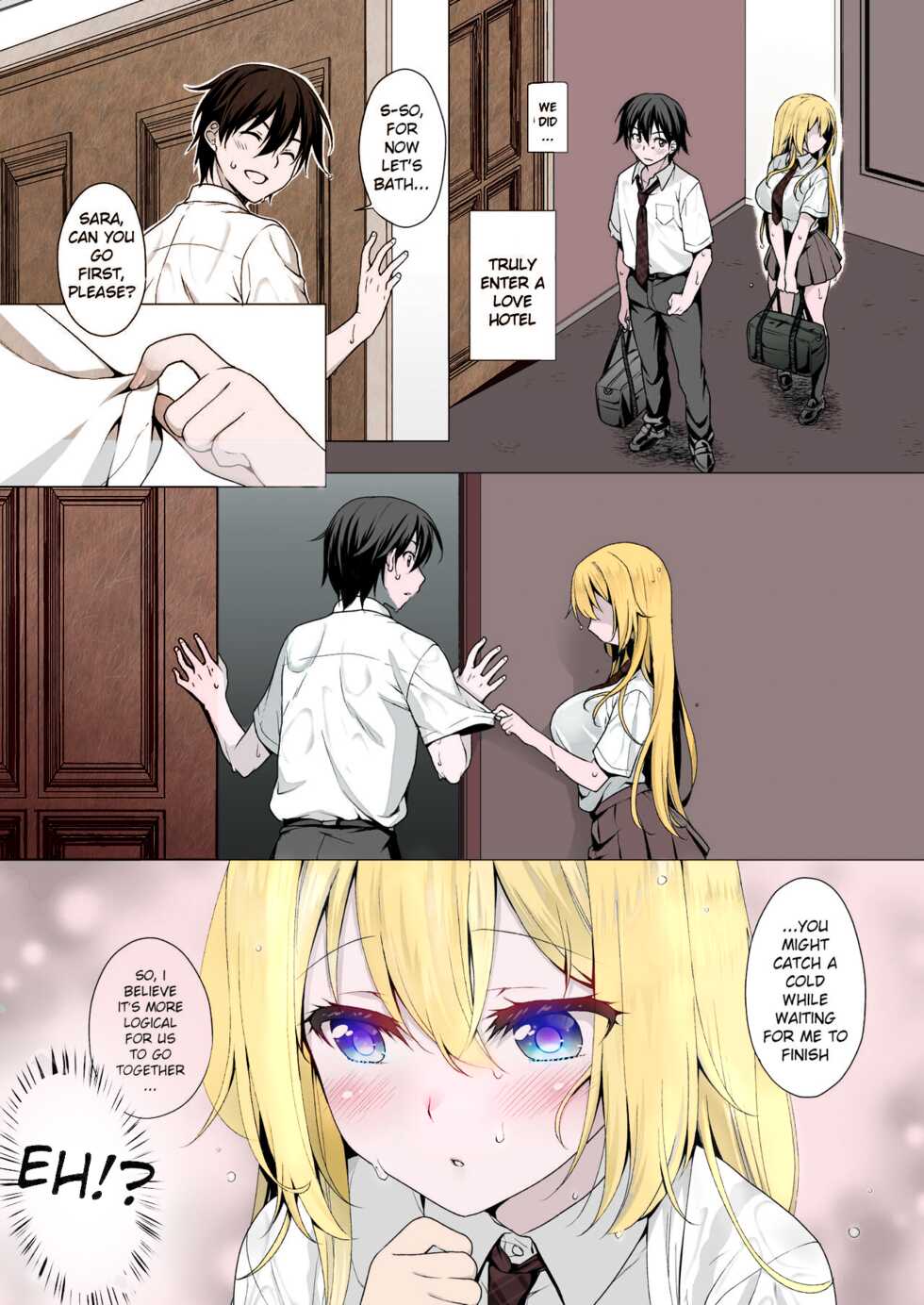 [Marimo-ya (Mori Marimo)] Ideal Girlfriend ~Choro Kawa Ojou-sama Sara to Love Hotel de Toroama Nuresuke H~ [English] [Colorized] [Ecchify] [Digital] - Page 7