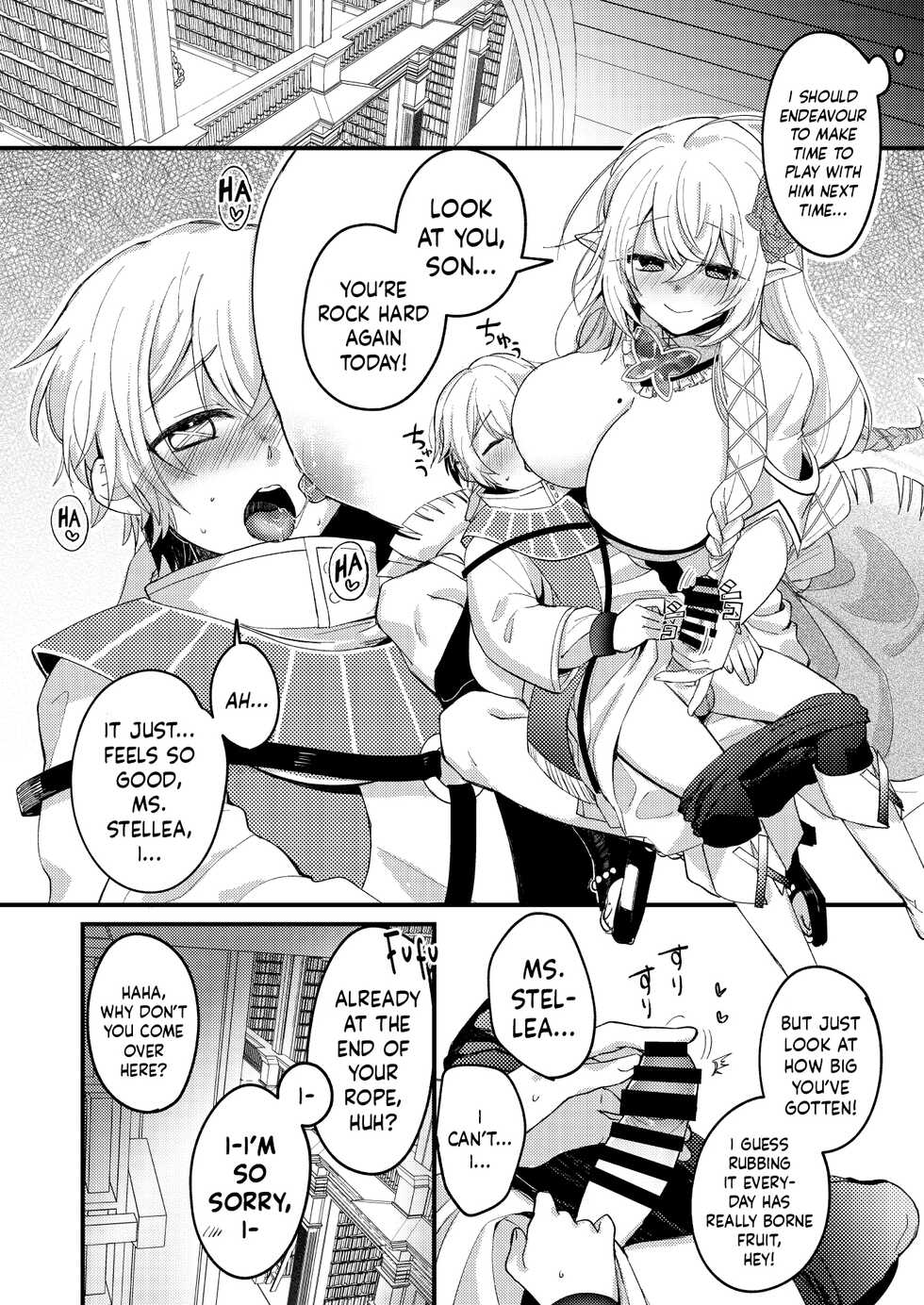 [Ibojidai Bakuhatsu] Futanari Stellea x Son (#COMPASS) [English] [Mr_Person] - Page 15