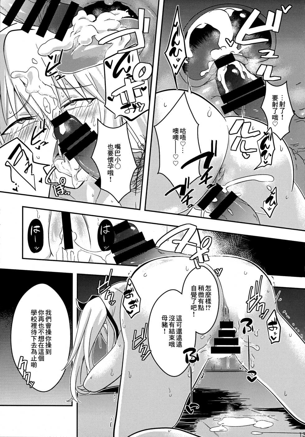 [Chabo Bantam (Torao)] Nikuki Majo e no Rakuin | 痛恨的魔女施加的烙印 (Maou Gakuin no Futekigousha: Shijou Saikyou no Maou no Shiso, Tensei shite Shison-tachi no Gakkou e Kayou) [Chinese] - Page 13
