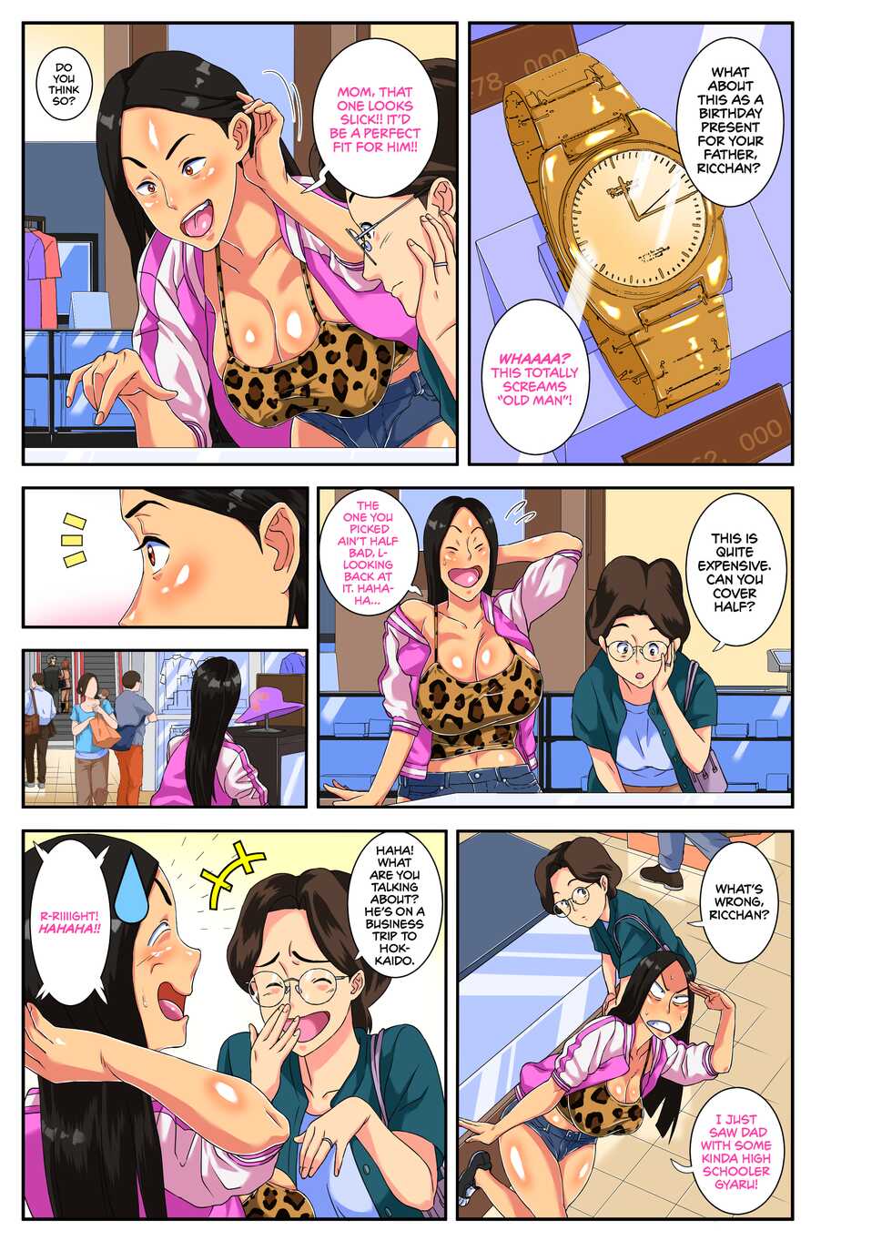 [Mosquito Man] Yabai yo!! Bakunyuu Yankee Musume Ricchan! | Oh God! My Delinquent Daughter Ricchan Has Huge Tits! [English] [cutegyaruTL] - Page 3