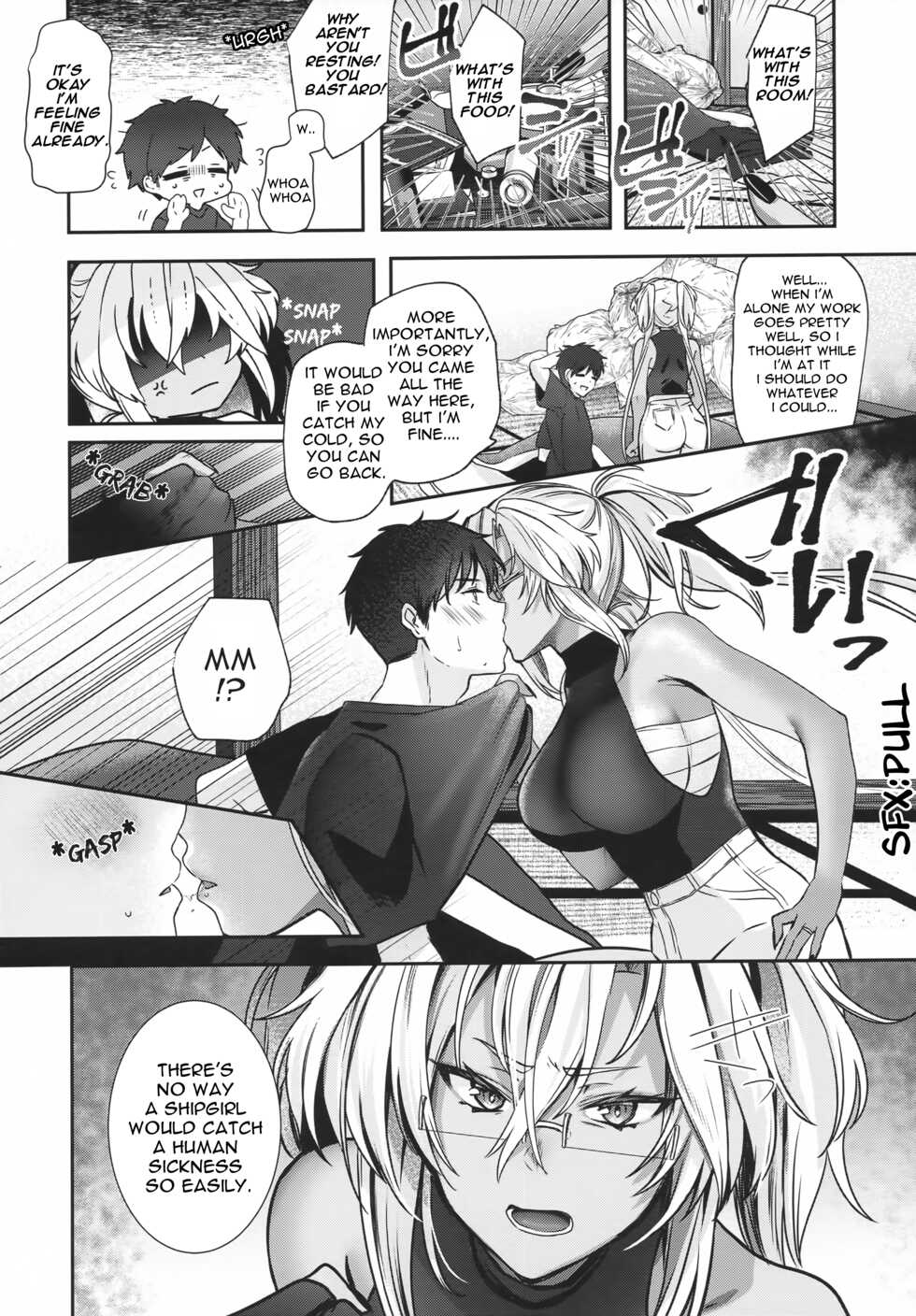 (C100) [Marosaan (Yunamaro)] Musashi-san no Yoru Jijou Anata no Ai Kagi Hen (Kantai Collection -KanColle-) [English] [Carl] - Page 9