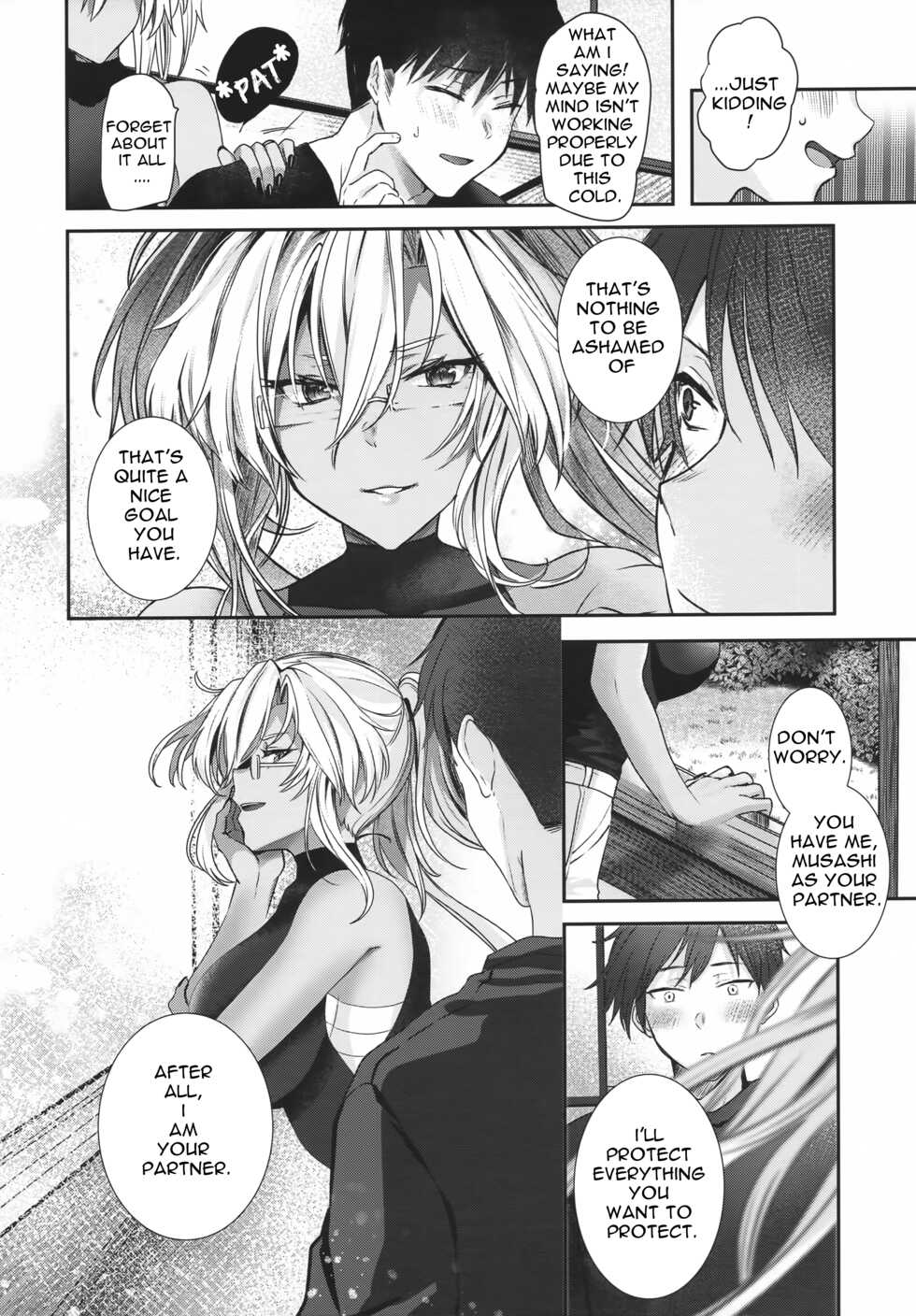 (C100) [Marosaan (Yunamaro)] Musashi-san no Yoru Jijou Anata no Ai Kagi Hen (Kantai Collection -KanColle-) [English] [Carl] - Page 19