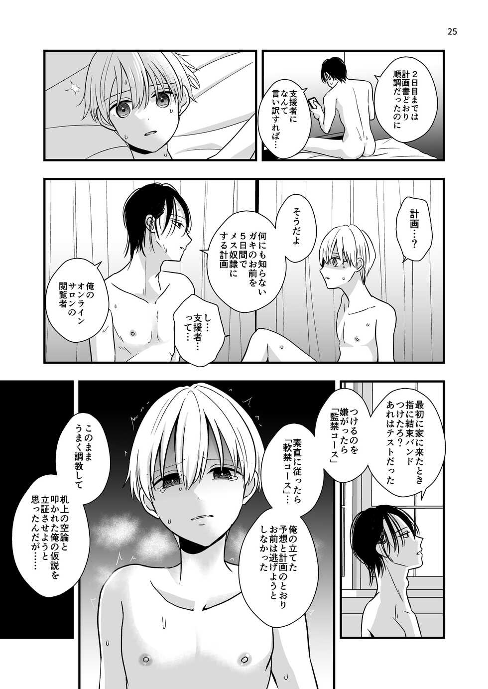 [Kume (Minakami Riku)] Ojisan ni Choukyousareru 5-kakan [Digital] - Page 23