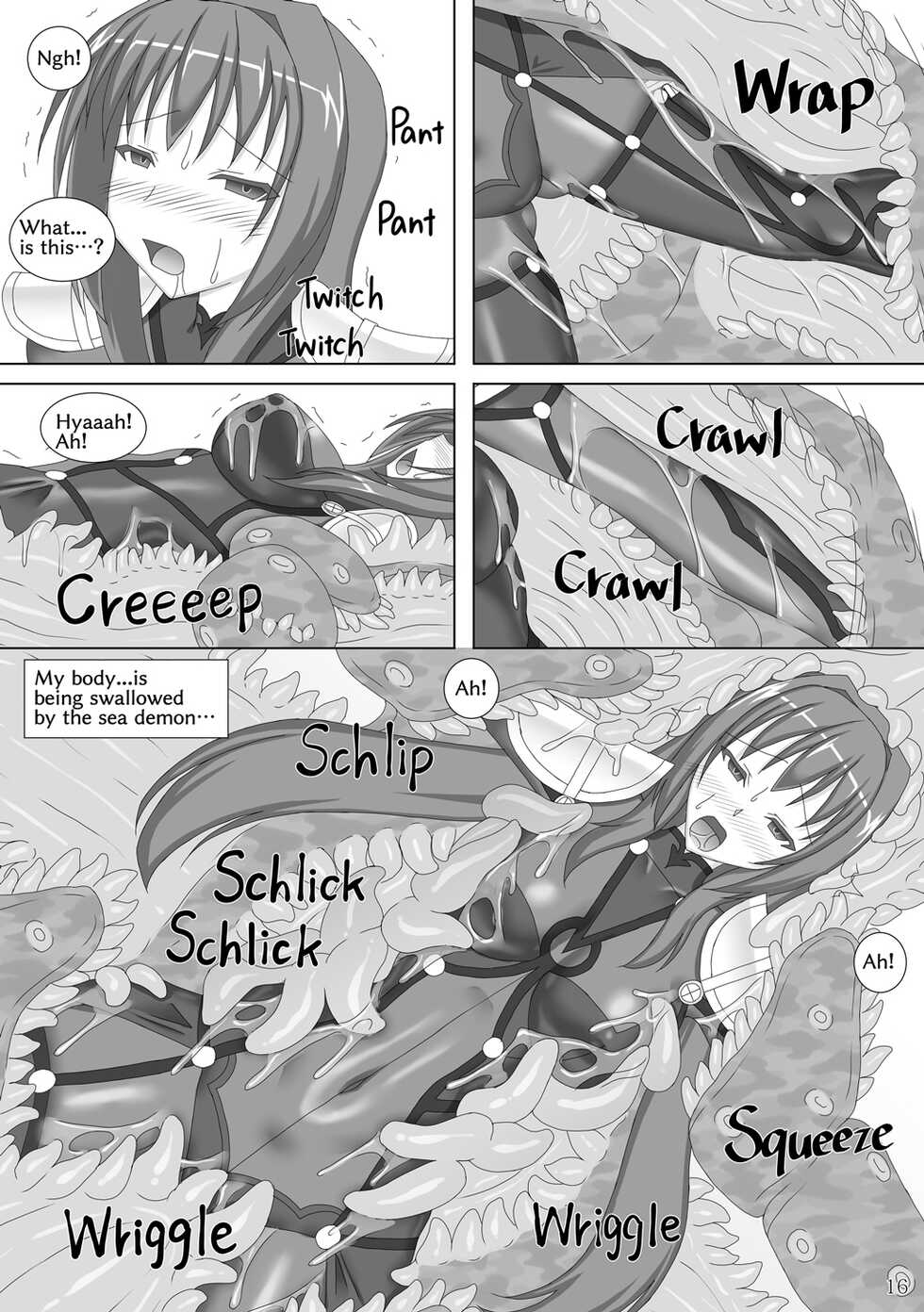 [Misty Wind (Kirishima Fuuki)] Shishou ga Kaima ni Nurunuru ni Sareru Hon | The Sea Demon Slimes Up Shishou (Fate/Grand Order) [English] [Digital] - Page 17