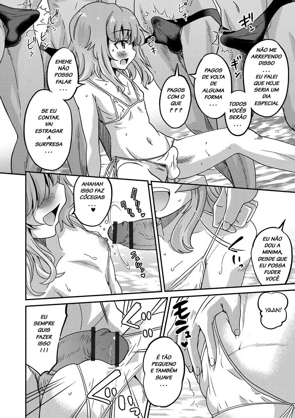 [Hanamaki Kaeru] Boku Otokonoko nan desu kedo - Tokubestu Jugyou (Mesuiki! Tateware Otokonoko) [Portuguese-BR] [LIANEF] [Digital] - Page 10