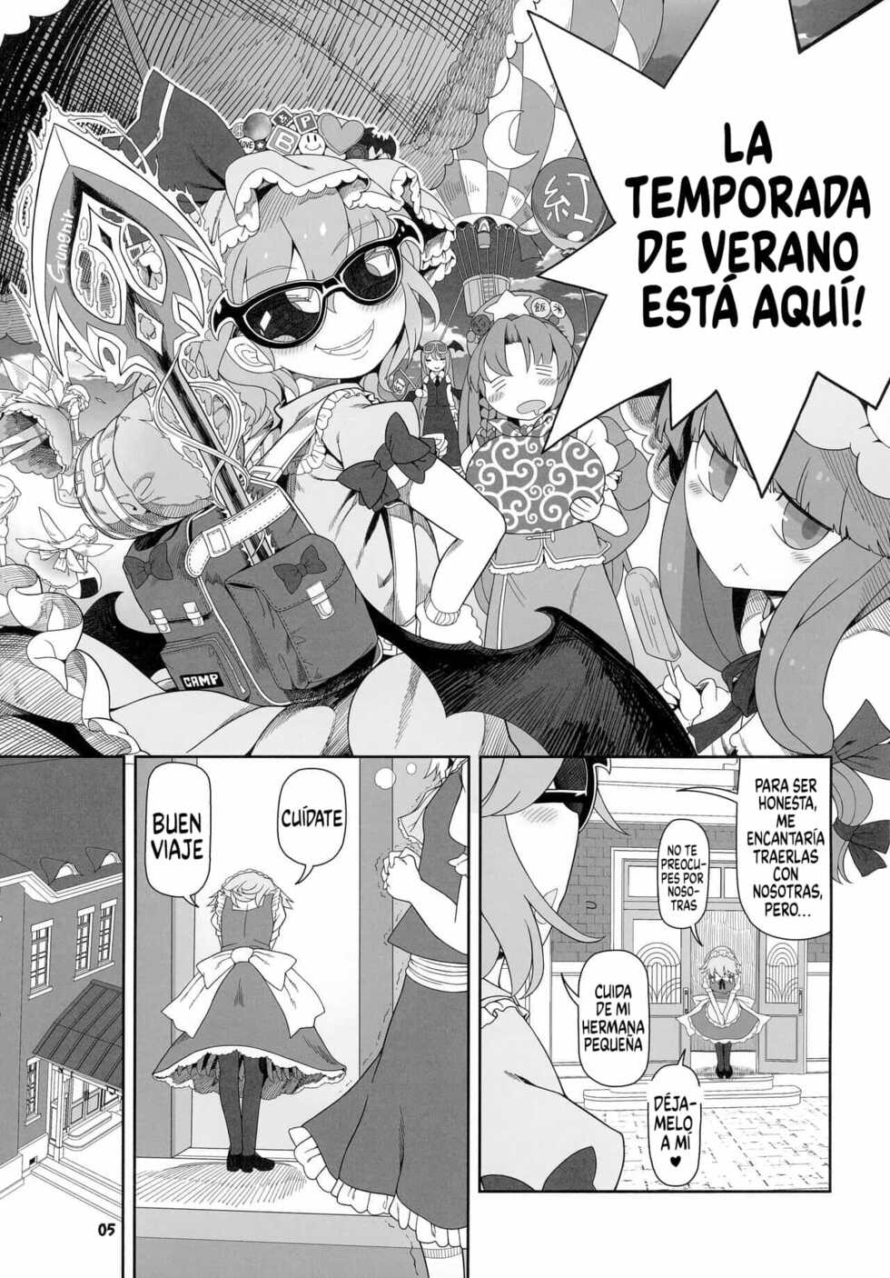 (Reitaisai 19) [Yashiya (YASSY)] Futarikiri no Orusuban (Touhou Project) [Spanish] - Page 3