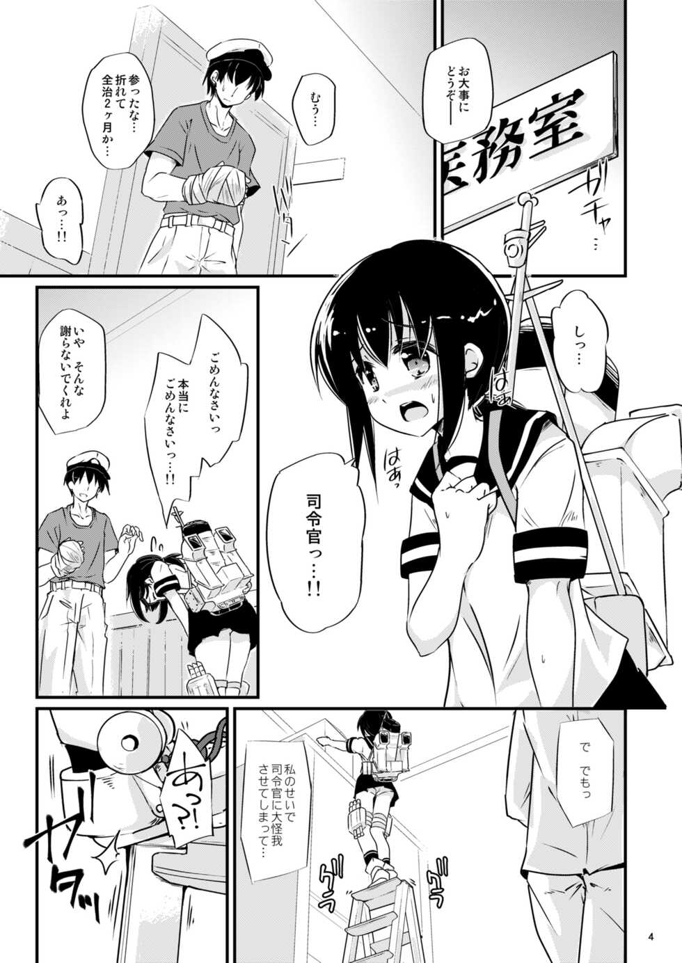(C86) [Pixel Cot. (Habara Meguru)] Oukyuushuuri Fubuki (Kantai Collection -KanColle-) - Page 4