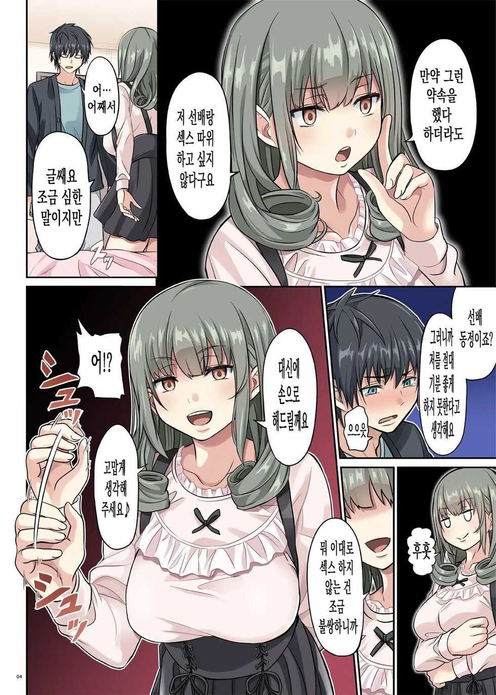 [Mountain Topper (Yamahata Rian)] Do-S Kouhai no Sundome Seme | 도S 후배의 슨도메 괴롭힘 [Korean] [Digital] - Page 3