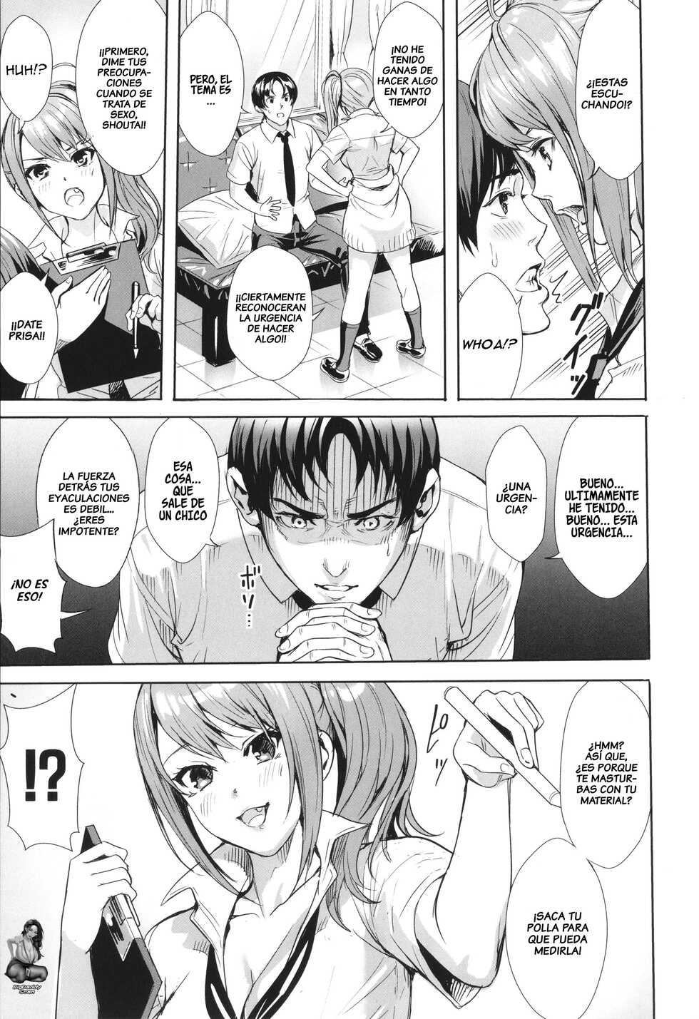 [Ogino Satoshi] Seikatsubu e Youkoso Zenpen (JK Genkai Koubi ~Goui Sounyuu de Bachibachi Nikuana-ka~) [Spanish] [Big Daddy Scan] - Page 7