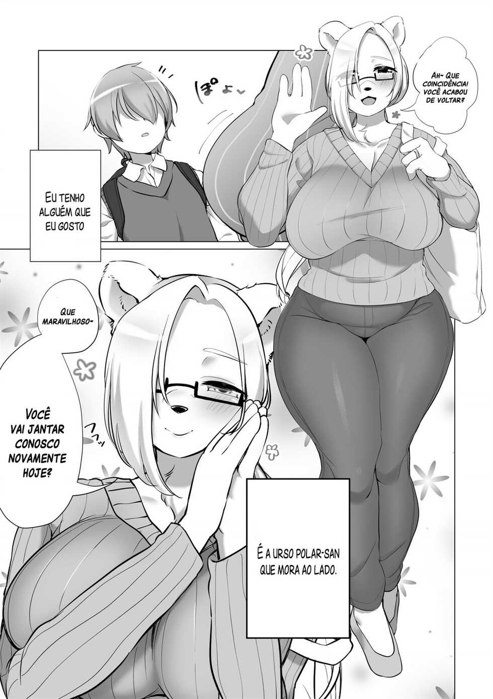 [Sakuragi Yomi (Sakuragi Yomi)] Otonari no Ookina Kuma-san [Portuguese-BR] [Digital] - Page 4