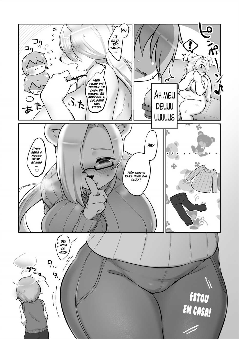 [Sakuragi Yomi (Sakuragi Yomi)] Otonari no Ookina Kuma-san [Portuguese-BR] [Digital] - Page 13