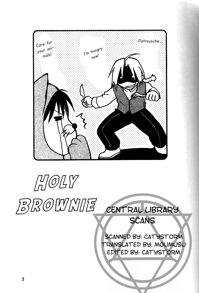 [Daen (Konboi Chouchou)] Holy Brownie (Fullmetal Alchemist) [English] [Central Library] - Page 2