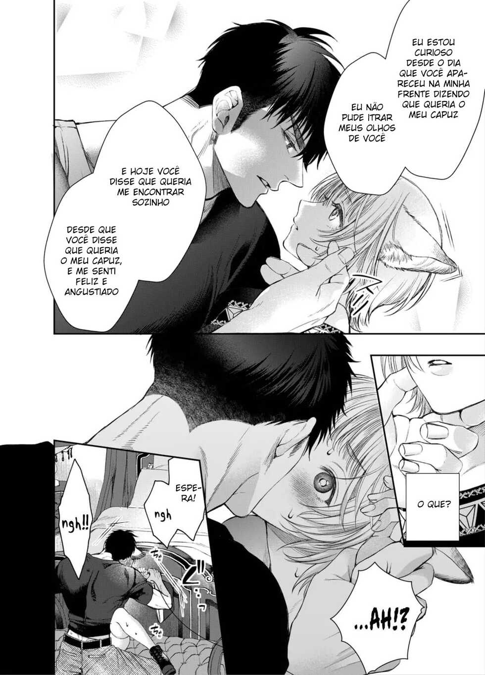 [AX (Goto)] Muttsuri Akazukin-kun Kara wa Nige Rarenai | I Can't Escape From Mr. Naughty Red Riding Hood [Portuguese-BR] [Mundo Hentai] [Digital] - Page 19
