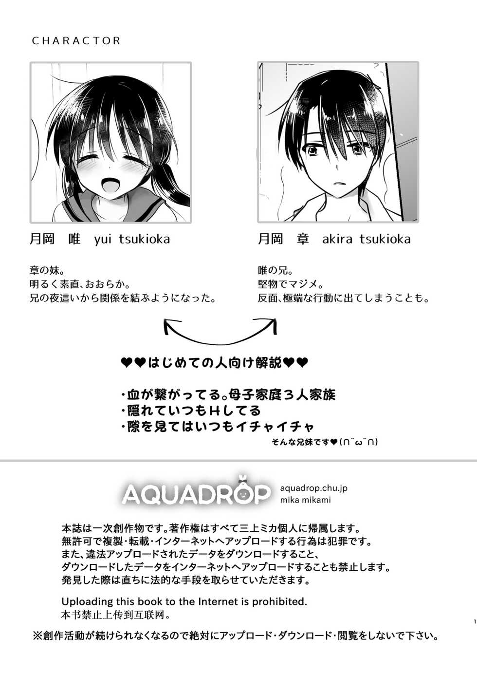 [AquaDrop (Mikami Mika)] Mikkamiban, Kyoudai Futarigurashi [Digital] - Page 4