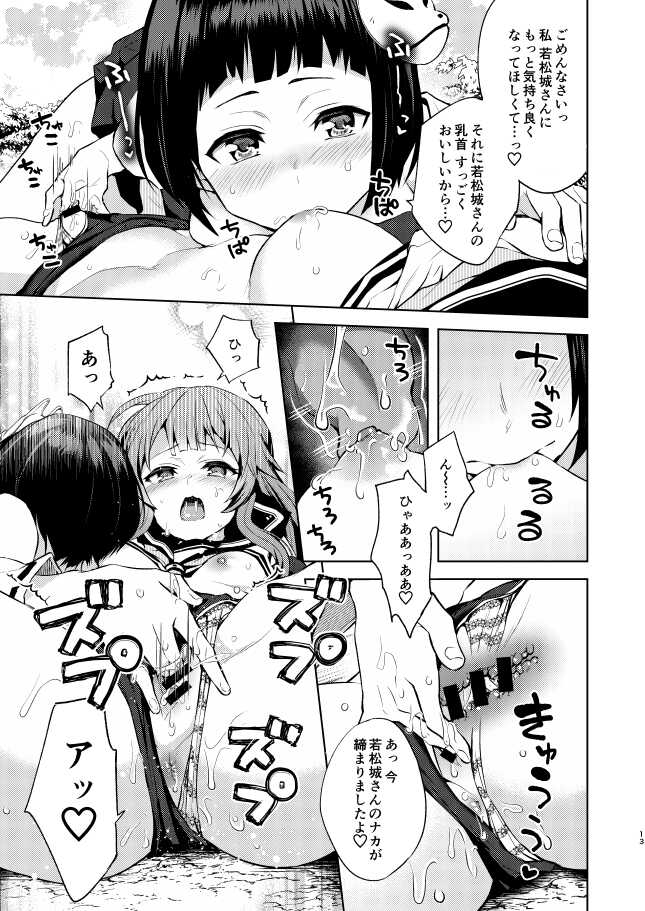 [allo (Nagashiro Rouge)] Kyou mo Tsuyoku Naru. (Oshiro Project) [Digital] - Page 12