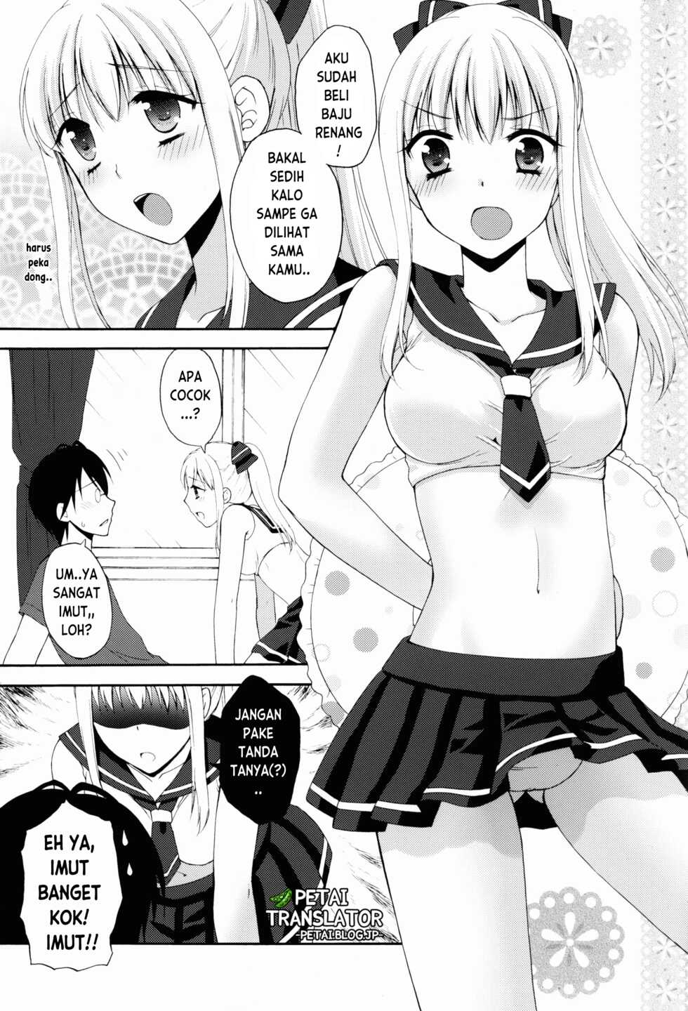 (C86) [Honey Bunny (Kohachi)] Jyosou shita Shinyuu ga Rea-Juu o Kyouyou Shite Kurundaga. [Indonesian] [Petai] - Page 9