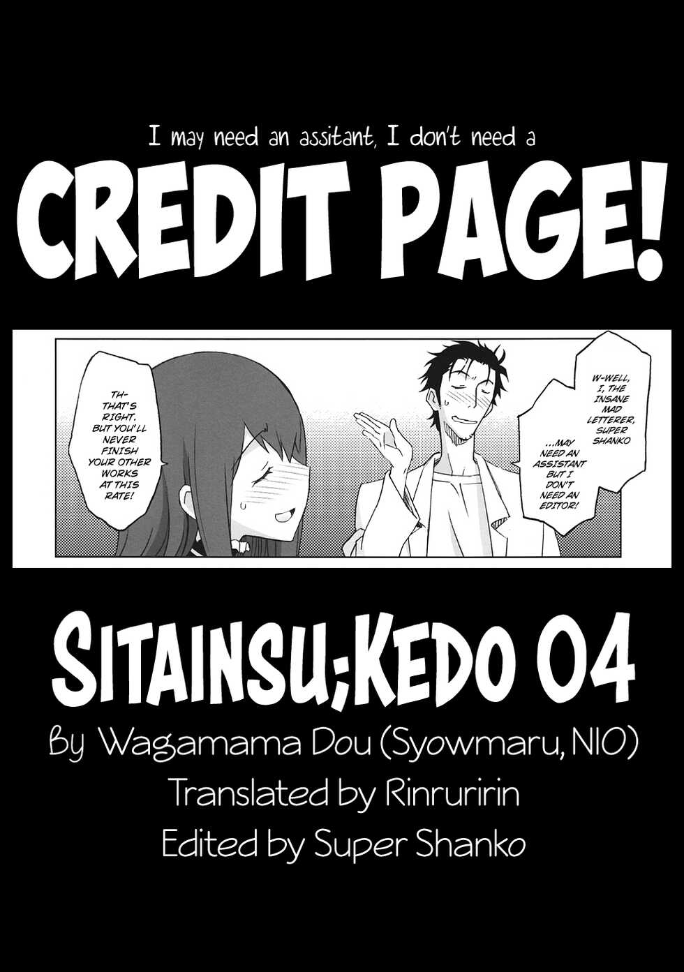 (C82) [Wagamama Dou (Syowmaru, NIO)] Sitainsu;Kedo 04 (Steins;Gate) [English] [Rinruririn] - Page 24