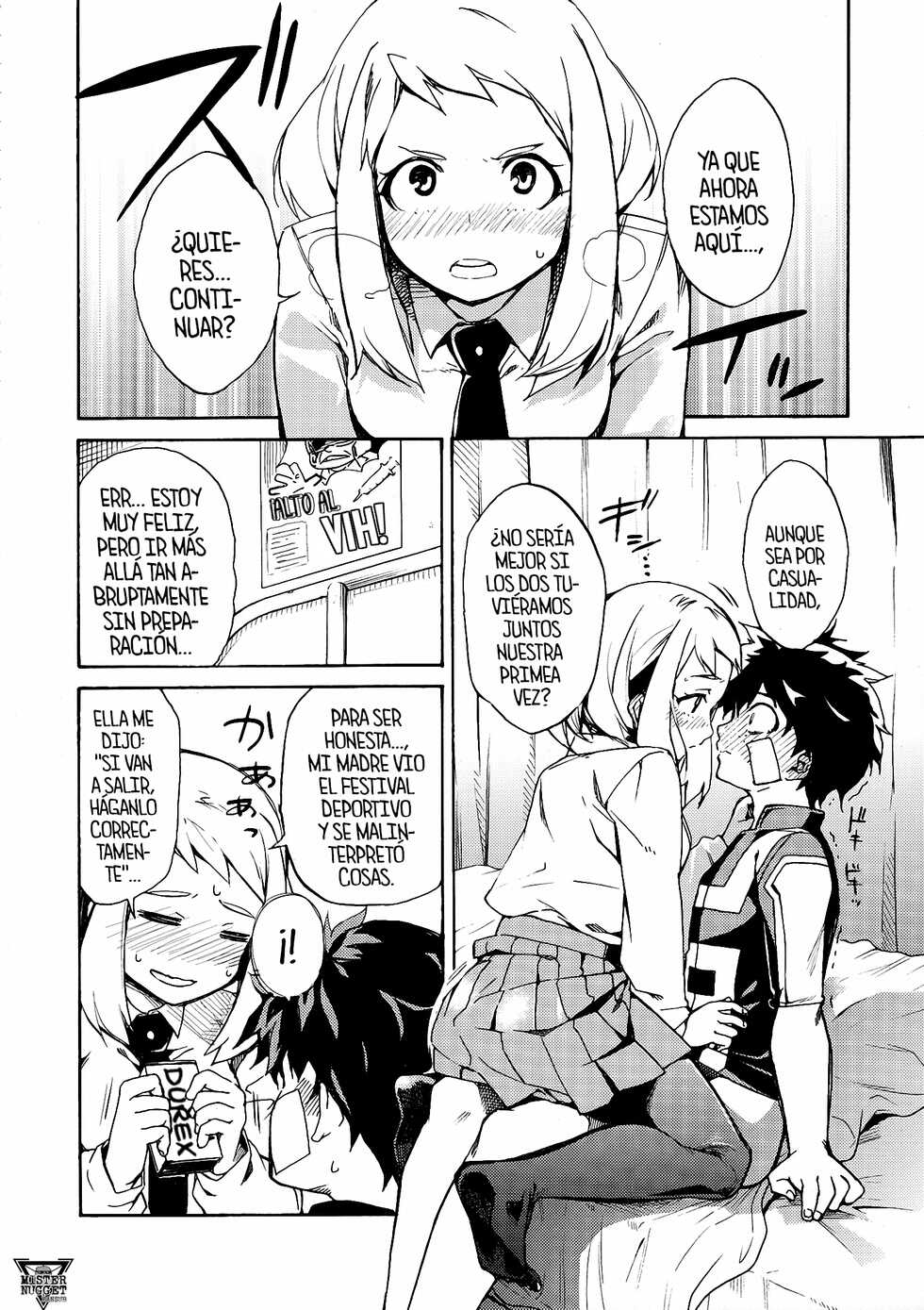 (C90) [ARKADIA (Takenaka Hideo)] Ukiseikou (Boku no Hero Academia) [Spanish] [Mr. Nugget] - Page 15