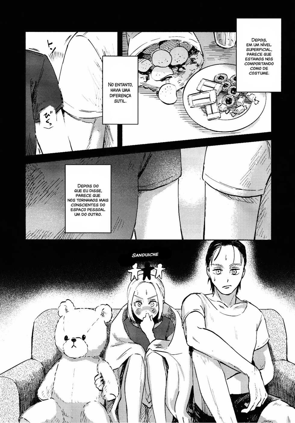(Dai 25 Kai Hekigai Chousa Haku) [bin (Enko)] Ryuseigun ni Oyasumi | A Good Night For a Meteor Shower (Shingeki no Kyojin) [Portuguese-BR] - Page 18