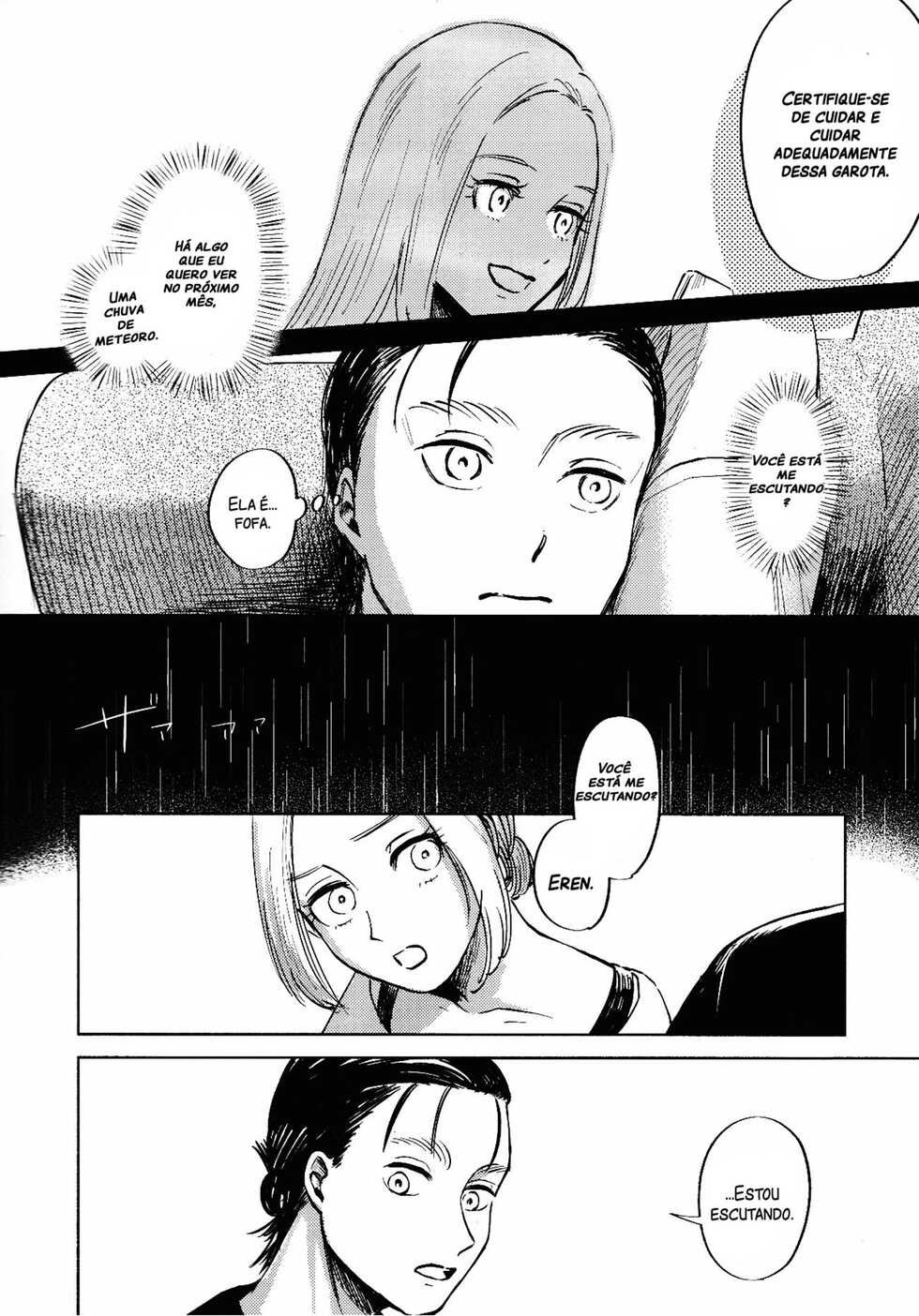 (Dai 25 Kai Hekigai Chousa Haku) [bin (Enko)] Ryuseigun ni Oyasumi | A Good Night For a Meteor Shower (Shingeki no Kyojin) [Portuguese-BR] - Page 34