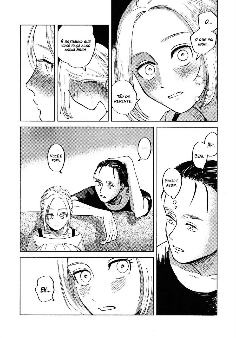 (Dai 25 Kai Hekigai Chousa Haku) [bin (Enko)] Ryuseigun ni Oyasumi | A Good Night For a Meteor Shower (Shingeki no Kyojin) [Portuguese-BR] - Page 36