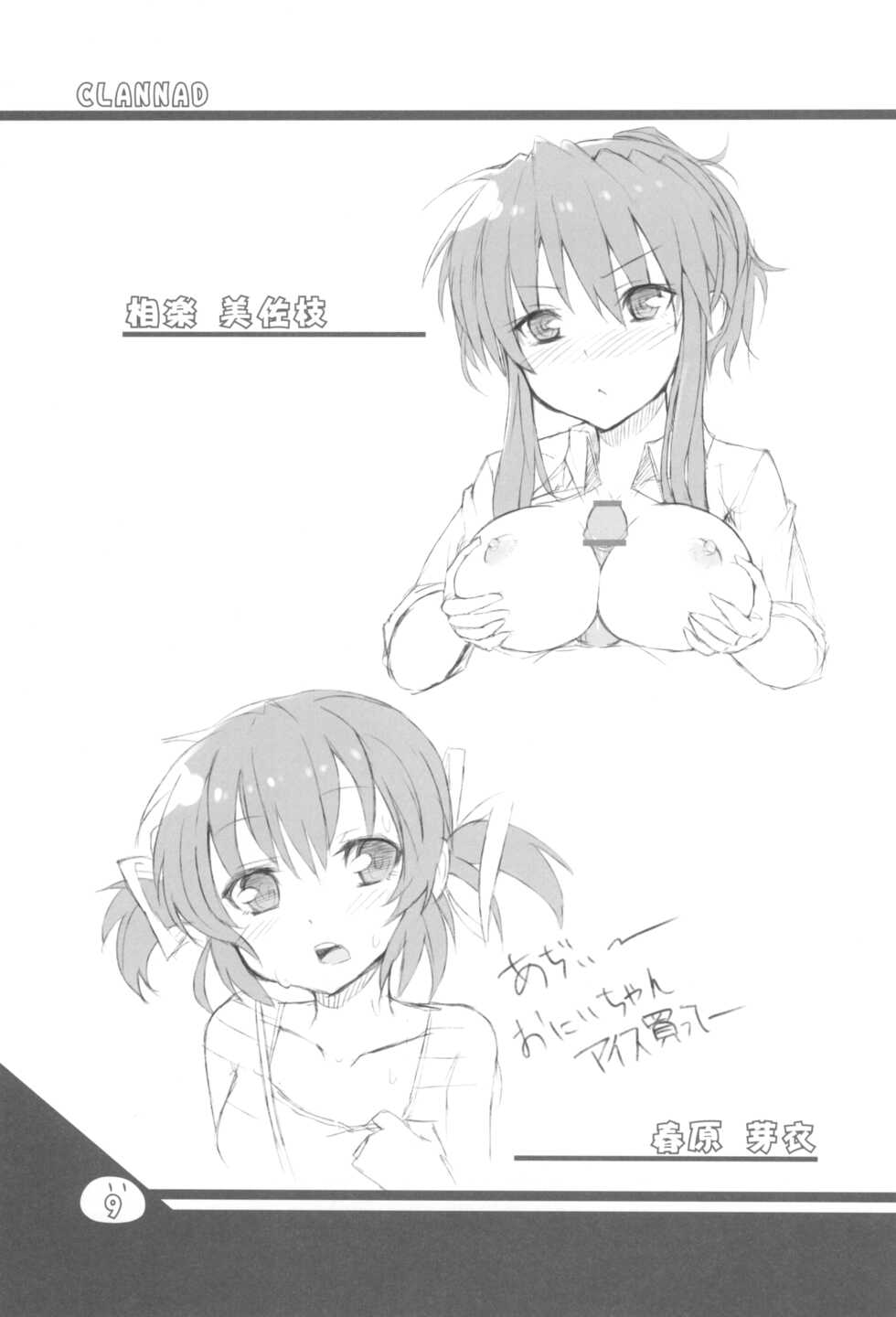 (C76) [Ki Kara Ochiru 3-Byou Mae (Yuuki Shin)] Konoha ga Ochiru 1-byou Mae (Clannad, K-On!) - Page 8