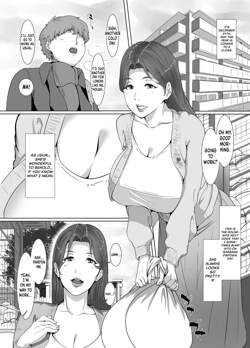 [NYPAON] Seiya wa Otonari no Oku-san to | Spending Christmas Eve With the Housewife Next Door [English] [RedLantern] - Page 4