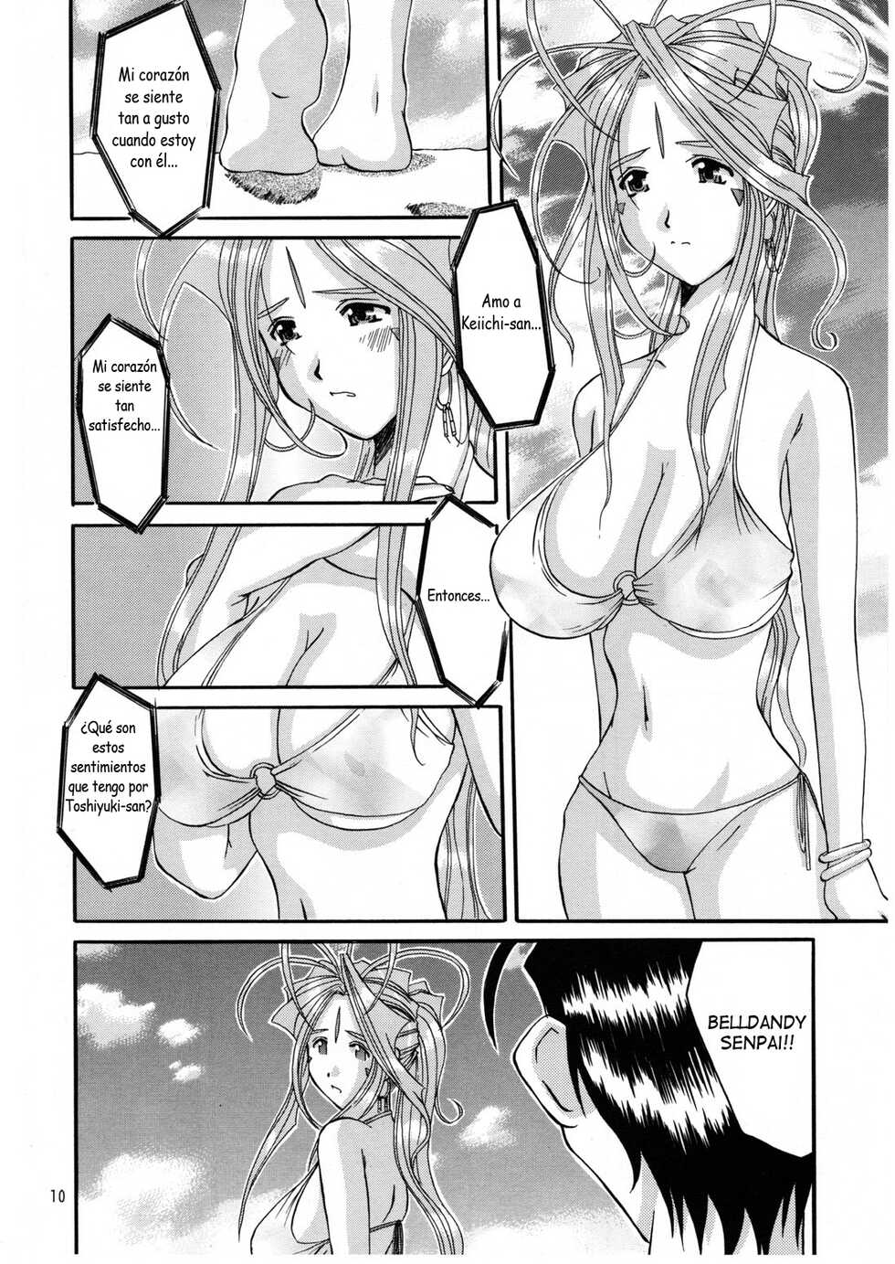 (C58) [Tenzan Koubou (Tenchuumaru)] Nightmare of My Goddess Summer Interval (Ah! My Goddess) [Spanish] - Page 9