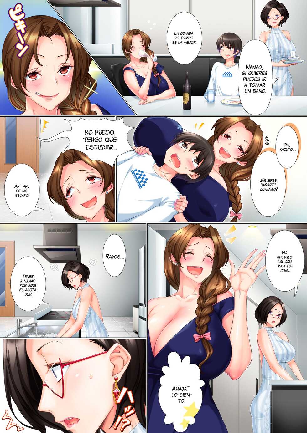 [Heiantei] Deki Mama ~Kyouiku Mama ga Issen o Koete shimau made~ | Mi Estricta Madre - Cruza La Línea Y Se Vuelve Adicta Al Sexo [Spanish] [Nyochiyo] - Page 8