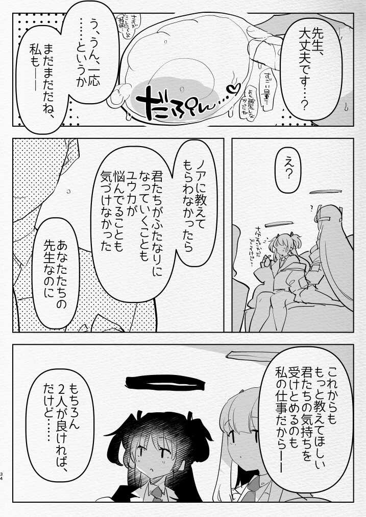 [Aimaitei (Aimaitei Umami)] Oshiego Futanari Gyaku Anal Archive (Blue Archive) [Digital] - Page 34