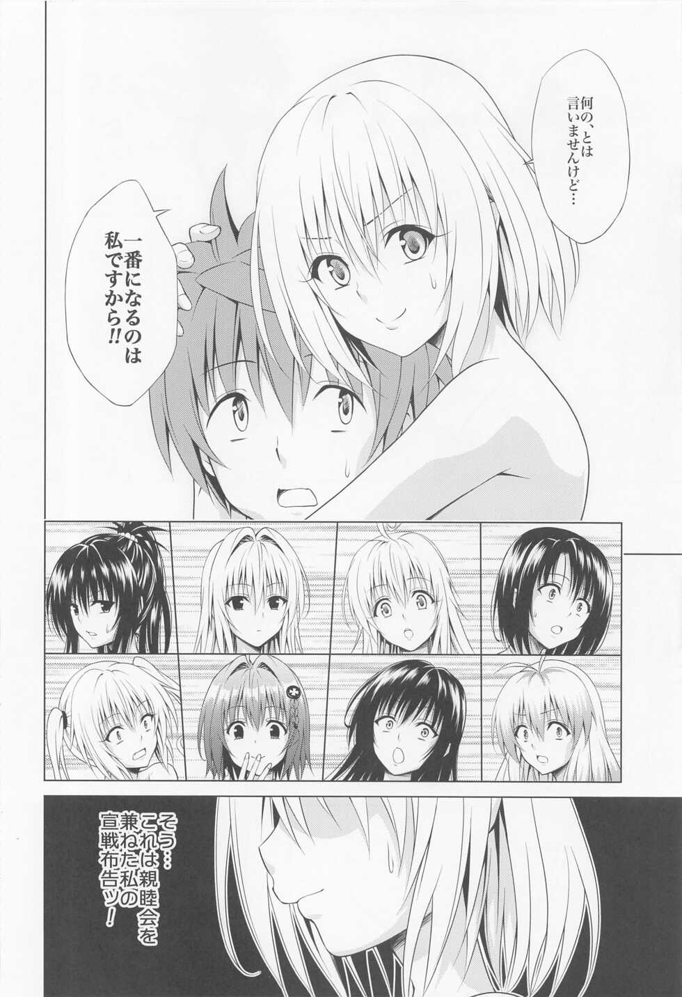 (C101) [TORA MACHINE (Kasukabe Taro)] Mezase! Harem Keikaku RX vol. 1 (To LOVE-Ru) - Page 5